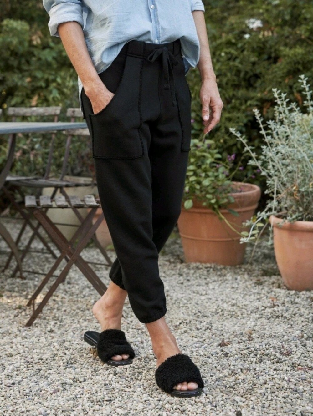 NWOT Frank & Eileen Eamon Triple Fleece Jogger Sweatpants. Size S